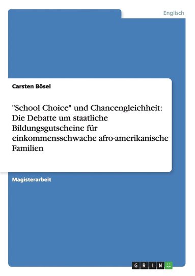 bokomslag 'School Choice' und Chancengleichheit