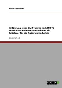 bokomslag Einführung eines QM-Systems nach ISO TS 16949