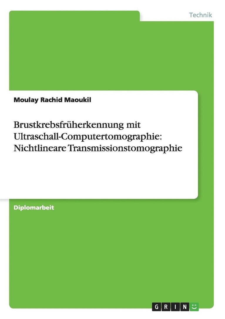 Brustkrebsfruherkennung Mit Ultraschall-Computertomographie 1