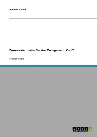 bokomslag Prozessorientiertes Service Management