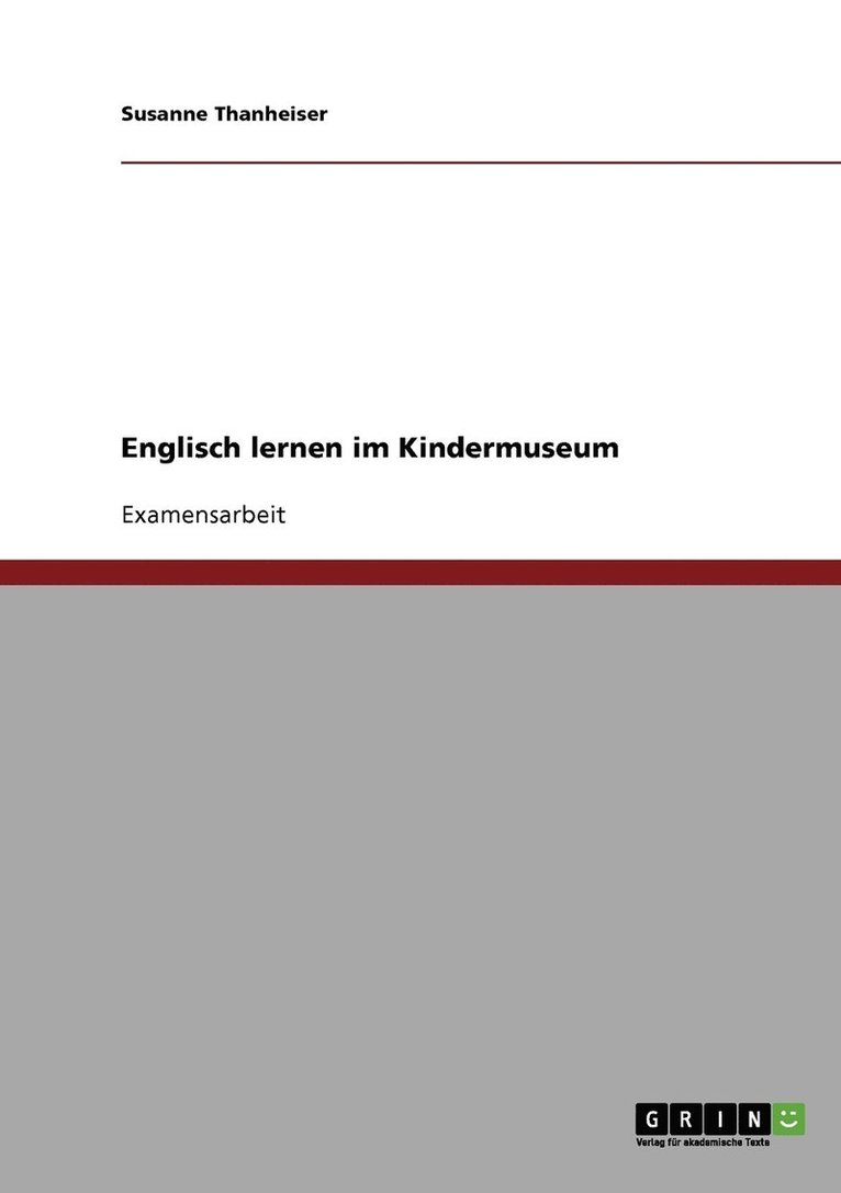 Englisch Lernen Im Kindermuseum 1