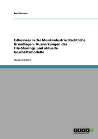 bokomslag E-Business in der Musikindustrie