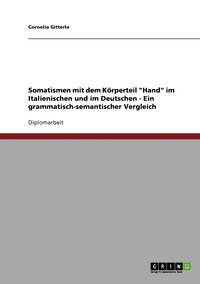 bokomslag Somatismen mit dem Koerperteil 'Hand' im Italienischen und im Deutschen - Ein grammatisch-semantischer Vergleich