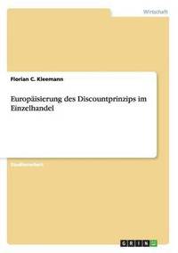 bokomslag Europäisierung des Discountprinzips im Einzelhandel