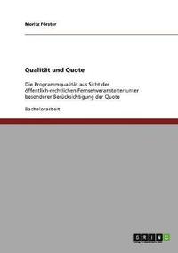 bokomslag Qualitt und Quote