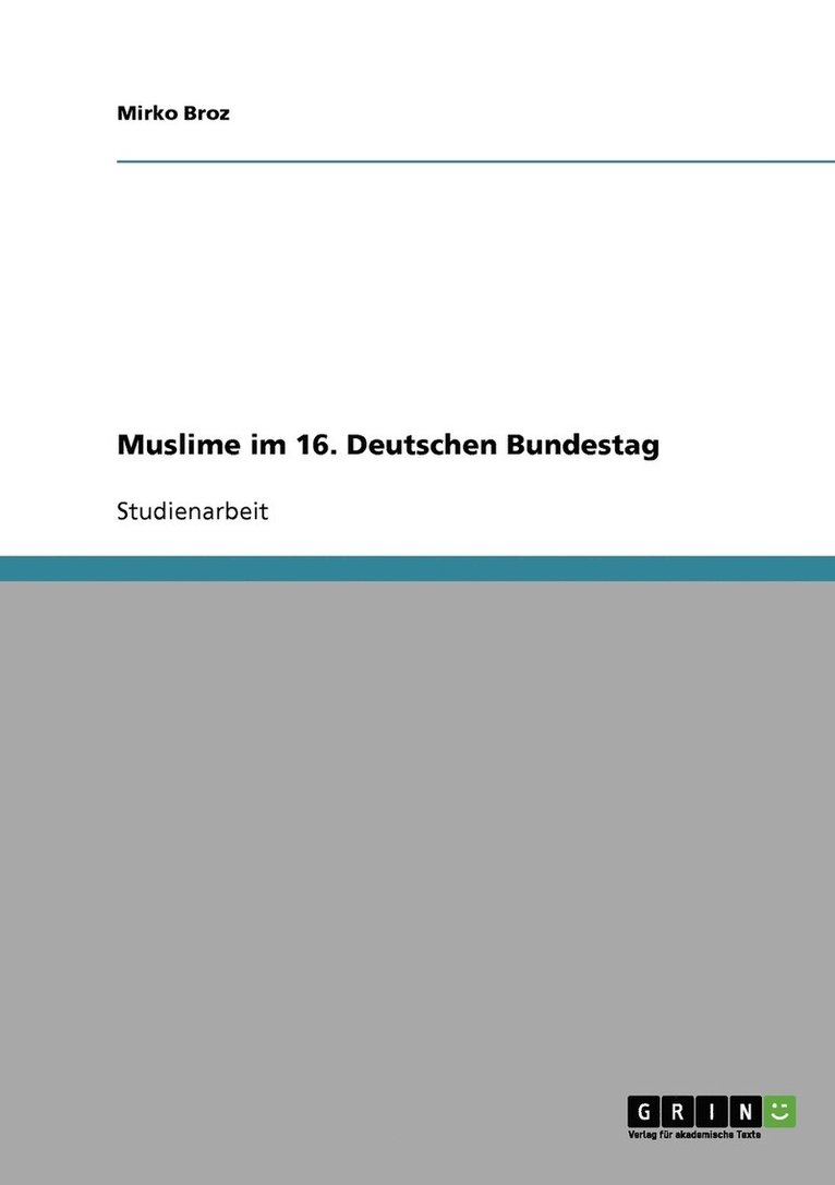 Muslime im 16. Deutschen Bundestag 1