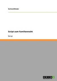 bokomslag Script Zum Familienrecht