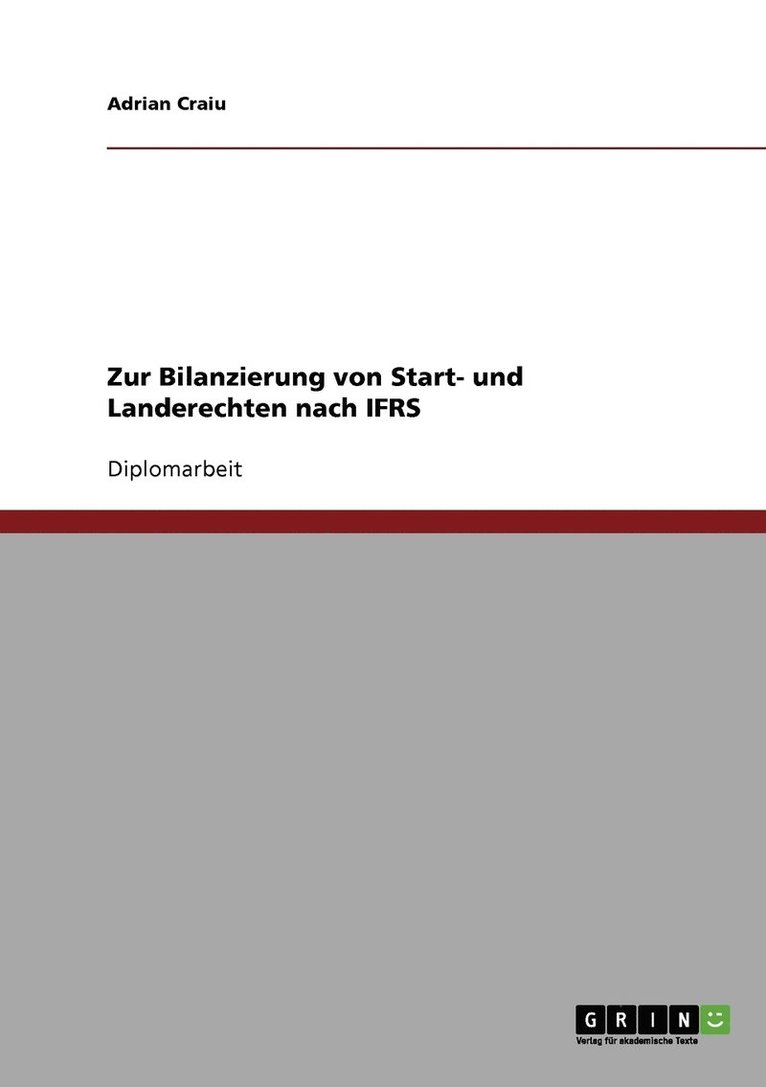 Zur Bilanzierung von Start- und Landerechten nach IFRS 1