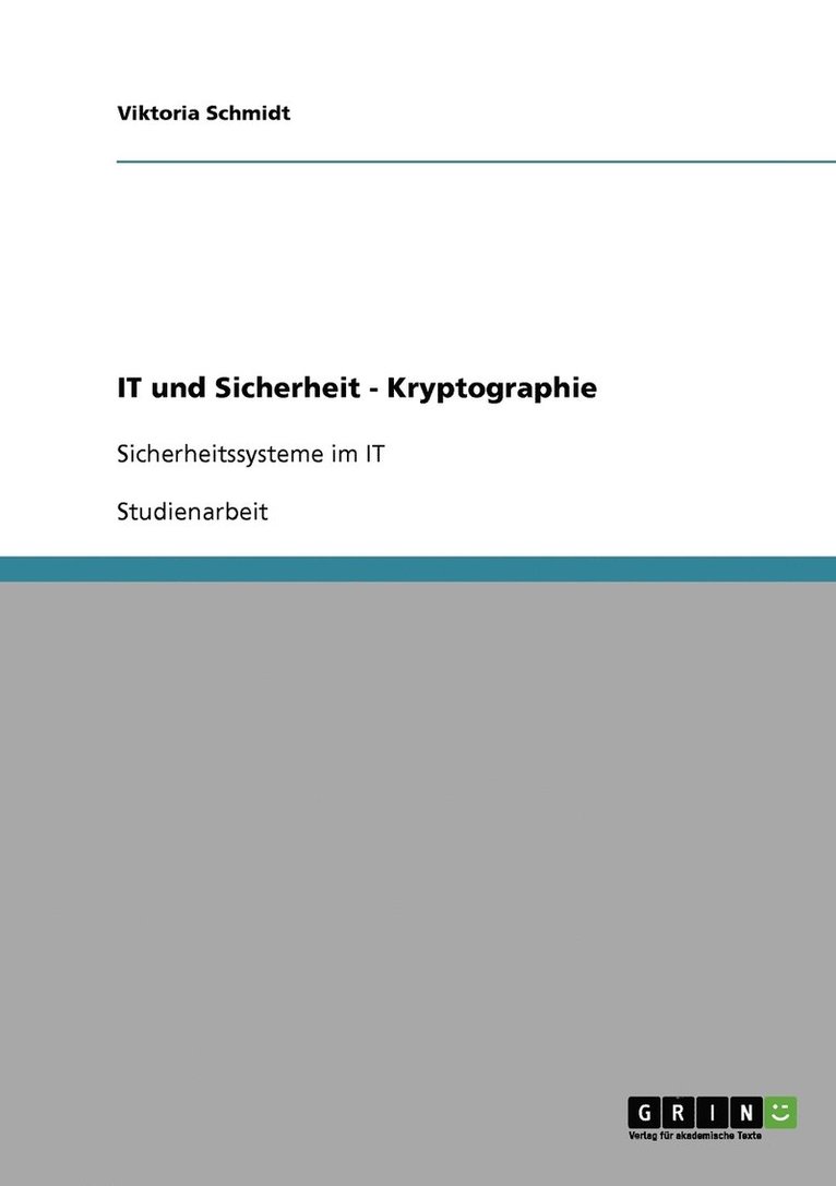 IT und Sicherheit - Kryptographie 1