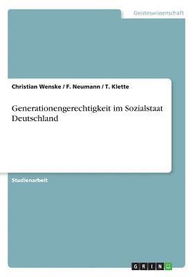 bokomslag Generationengerechtigkeit im Sozialstaat Deutschland