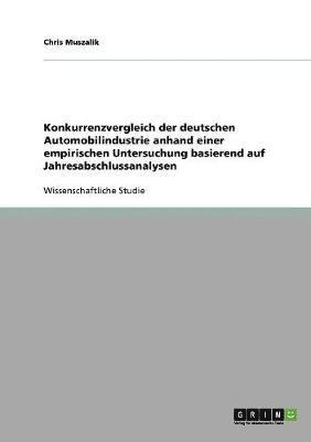 bokomslag Konkurrenzvergleich der deutschen Automobilindustrie