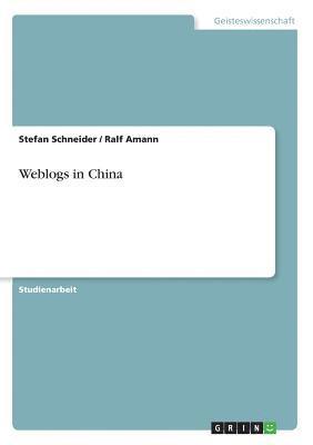 bokomslag Weblogs in China
