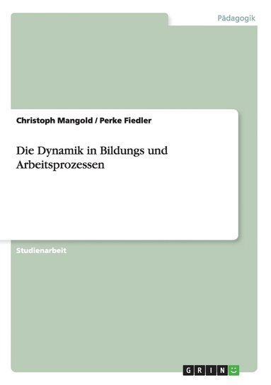 bokomslag Die Dynamik in Bildungs und Arbeitsprozessen