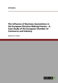 bokomslag Influence of Business Associations in the European Decision Making Process - A Case Study of the European Chamber of Commerce and Industry