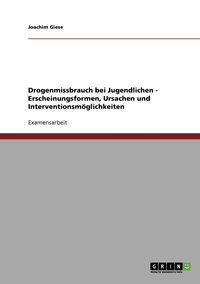 bokomslag Drogenmissbrauch bei Jugendlichen - Erscheinungsformen, Ursachen und Interventionsmglichkeiten