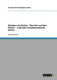 bokomslag Schubert als Dichter