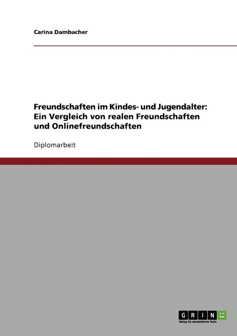 Freundschaften im Kindes- und Jugendalter 1