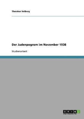 bokomslag Judenpogrom im November 1938