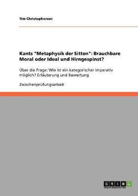 Kants "Metaphysik der Sitten"