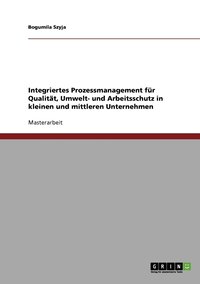 bokomslag Integriertes Prozessmanagement fr Qualitt, Umwelt- und Arbeitsschutz in kleinen und mittleren Unternehmen