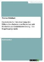 bokomslag Exemplarische Untersuchung Des Hilfesuchverhaltens Von Menschen Mit Borderlinepersonlichkeitsstorung - Ein Fragebogenprojekt