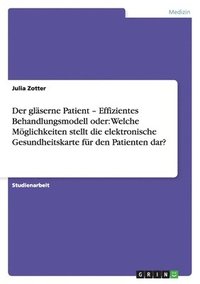 bokomslag gläserne Patient - Effizientes Behandlungsmodell oder