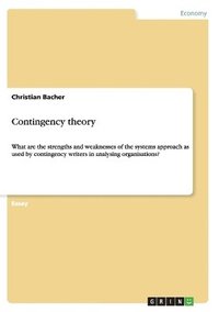 bokomslag Contingency theory