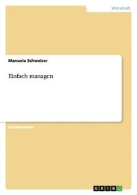 bokomslag Einfach managen