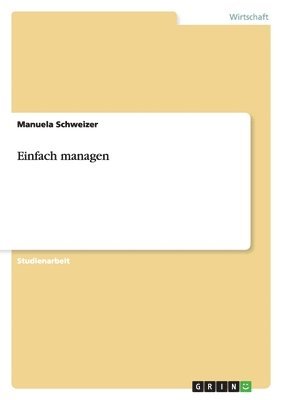 bokomslag Einfach managen