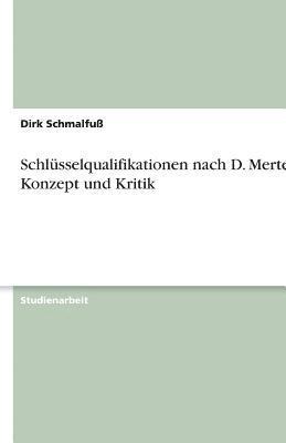 bokomslag Schlusselqualifikationen Nach D. Mertens - Konzept Und Kritik