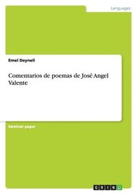 bokomslag Comentarios de poemas de José Angel Valente