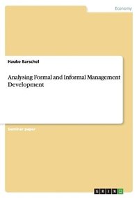 bokomslag Analysing Formal and Informal Management Development