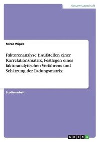 bokomslag Faktorenanalyse I