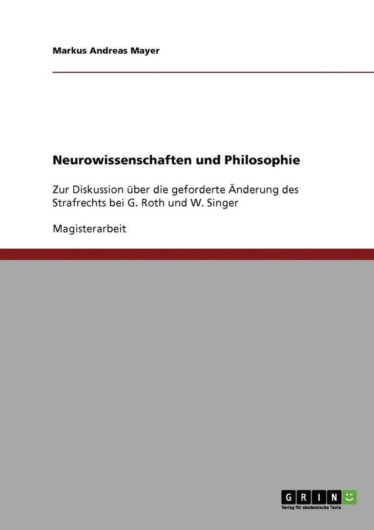 Neurowissenschaften und Philosophie 1