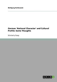 bokomslag German 'National Character' and Cultural Profile