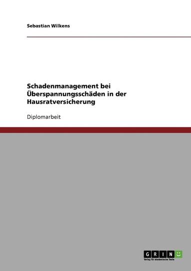 bokomslag Schadenmanagement bei berspannungsschden in der Hausratversicherung