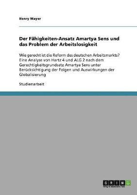 bokomslag Der Fahigkeiten-Ansatz Amartya Sens Und Das Problem Der Arbeitslosigkeit