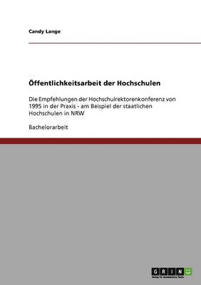 bokomslag ffentlichkeitsarbeit der Hochschulen