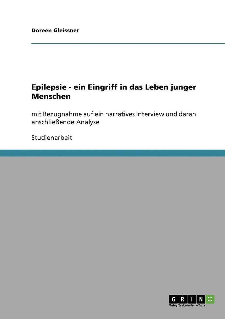Epilepsie - ein Eingriff in das Leben junger Menschen