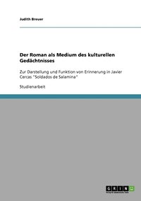 bokomslag Der Roman als Medium des kulturellen Gedchtnisses