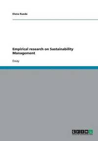 bokomslag Empirical research on Sustainability Management