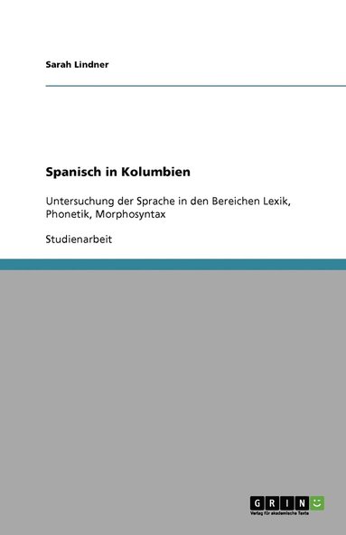 bokomslag Spanisch in Kolumbien