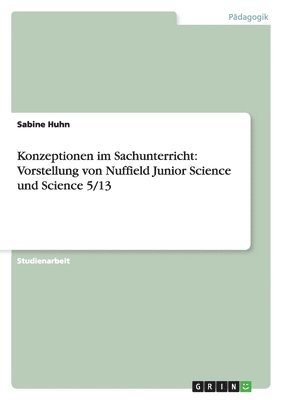 bokomslag Konzeptionen im Sachunterricht