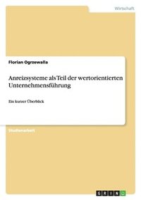 bokomslag Anreizsysteme als Teil der wertorientierten Unternehmensführung