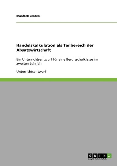 bokomslag Handelskalkulation als Teilbereich der Absatzwirtschaft