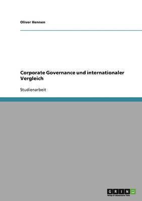 Corporate Governance und internationaler Vergleich 1