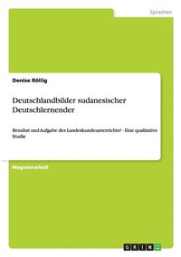 bokomslag Deutschlandbilder sudanesischer Deutschlernender