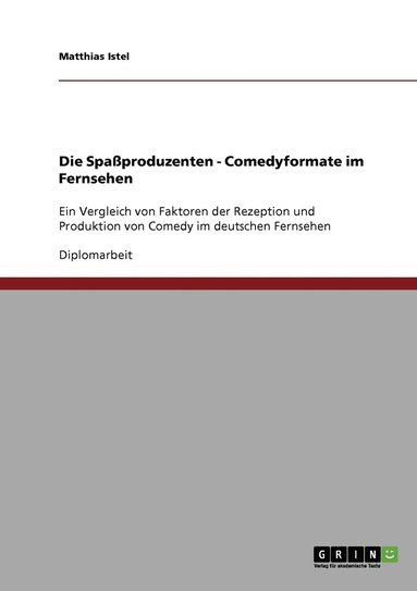 bokomslag Spaßproduzenten - Comedyformate im Fernsehen