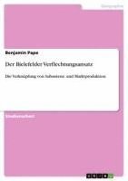bokomslag Der Bielefelder Verflechtungsansatz