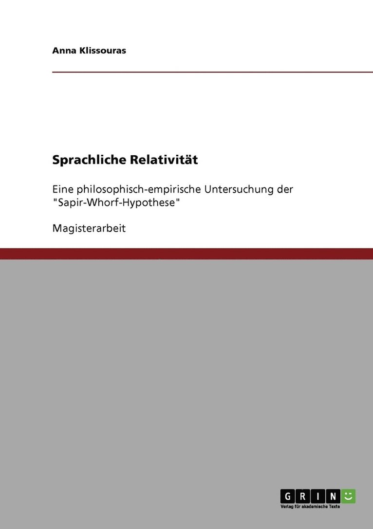 Sprachliche Relativitt 1